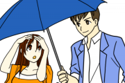 女の子「えっ、雨降ってる！？」男「俺折り畳みあるから、コレ使いな」ワイ「……」