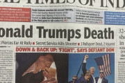 【悲報】インドの「トランプ銃撃事件を伝える新聞の見出し」、センスが良すぎて炎上