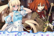 【FGO】うさ耳メイドキャストリアと制服ぐだ子！！　褒められて照れくさそうなキャストリアいいですね！！