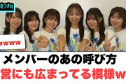 メンバーのあの呼び方　運営にも広まってる模様ww[日向坂46]