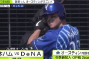DeNAオースティン 体脂肪率9.3% ※チーム平均15%、ソト11%