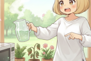 【衝撃】電子レンジで水を沸かして植物にかけると枯れてしまうことが判明