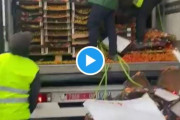 【衝撃速報】スペイン農家がモロッコからのトマト輸送トラックを空にｗｗｗ