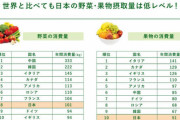 【悲報】日本人、いくらなんでも野菜を摂らなすぎる