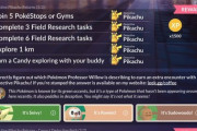 【ポケモンGO】タイムチャレンジ・フィールドリサーチ内容一覧【帰ってきた名探偵ピカチュウ】