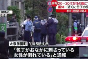 【悲報】女さん、東京の路上で切腹！！