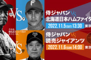 【試合実況】[2022/11/05]　強化試合　日本代表vs日本ハムファイターズ　13:30～