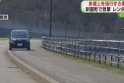 【北海道】レンタカー、歩道を爆走する　運転手は60代くらいの女性