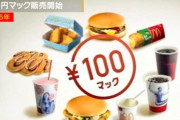 【悲報】最近の小学生さん、100円マックを知らないｗｗｗｗ