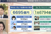 【悲報】補正予算案の中身がおかしすぎると話題に！　コロナ対策費用をガリガリ削って「GoToキャンペーン」事業に1.7兆円を計上 ★3