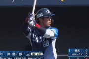 西武・岸潤一郎、今日もバットでアピール