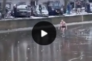 オランダ男性「冬を楽しもうぜ！」→凍った川の表面をアイススケートで滑った結果ｗｗｗｗ海外の反応