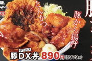 【朗報】かつや、豚DX丼発売