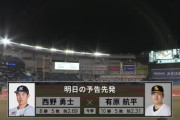 ロッテvsソフトバンク、明日の予告先発は西野と有原！連勝で決めたいな