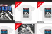 syamuさんのTシャツ、とんでもない高値で取引される