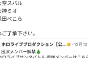 【悲報】ホロメンさん、体調不良のためクリスマス企画を辞退する