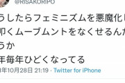 【悲報】フェミ女子さん「フェミニズムを悪魔化して叩く行為が年々酷くなってる。どうすればいいの？」