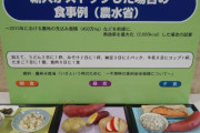 輸入がストップした場合の食事「朝食：お米、粉吹き芋、漬物」「昼食：ふかし芋、りんご」