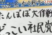 【参院選】社民・福島瑞穂「たんぽぽ大作戦。どっこい社民党」（動画）
