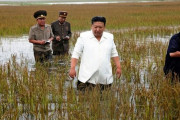 「自然災害ではなく人災だ」北朝鮮の金正恩総書記が堤防が決壊した干拓地を視察…金徳訓首相らを厳しく叱責！