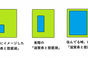 【画像】滋賀県に住んでる人の”体感”の「琵琶湖の大きさ」がこれｗｗｗｗｗｗ