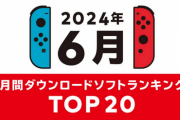 【売れ筋】eショップ6月DL数TOP20が公開！！
