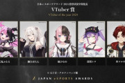 【Vtuber】日本eスポーツアワード「VTuber賞」、ファン投票 中間発表