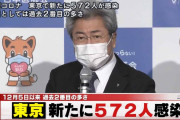 東京都、新たに572人新型コロナウイルスに感染確認（２０２０年１２月９日）
