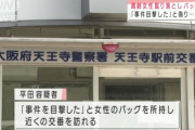 【悲報】男が「女性がバッグを奪われていた」と女性のバッグを持ちながら証言