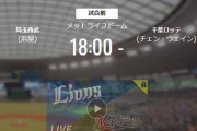 【試合実況】西武スタメン 先発:浜屋（2020.10.21）