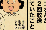 「サザエさんは週に2回放送されていた」←これ