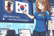 「韓国の国旗にそっくり」サッカー協会の日本代表イメージ画像　デザインに疑念の声相次ぐ