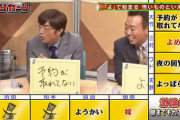 TBS「かまいたち、見取り図、ニューヨーク、モグラで伝説の番組の後継つくるぞ！」←大失敗