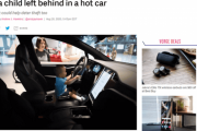 テスラが暑い車内に取り残された子どもを検知する新技術を開発中ｗｗｗ