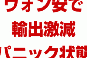 韓国、ウォン安なのに輸出激減でパニック状態！　ペースが速すぎてマイナスが拡大！　通貨危機へと一直線！