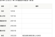 内閣府が2027年の「国民の祝日」を決定、GWは7連休も可能に