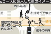 【交通違反】「早く帰りたかった」駅伝コースに車で侵入、60代男性を書類送検へ　選手は接触寸前で身をかわす