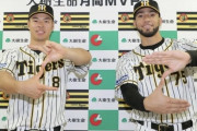 阪神の佐藤輝が５月度「大樹生命月間ＭＶＰ賞」に選出　守護神のスアレスも選ばれる