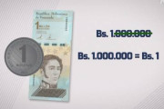 ベネズエラ　8月インフレ年率1743％　通貨単位100万分の1にデノミ