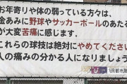 【悲報】公園さん、とんでもない理由で野球やサッカーで遊ぶのを禁止してしまう…