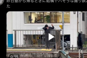 【動画】X民、ヤバそうな撮り鉄を見つけてしまう