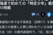 【速報】旭川女子高生殺害事件・内田の舎弟、懲役23年の判決
