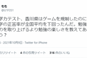 【朗報】RPGツクールももちゃん、ゲーム規制したのに「学力テスト」の結果が悪い香川県にお説教ｗｗｗｗ