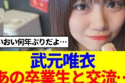 【櫻坂46】武元唯衣、あの卒業生と交流…