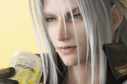 【画像】『FF7』アサヒビールとのコラボで、セフィロスが「未来のレモンサワー」を飲む