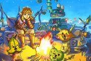 【画像】任天堂公式、リンクとコログ達が火を囲むイラストを公開