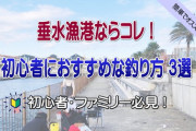 【垂水漁港】釣りとグルメが共存する絶好スポット