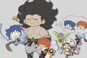 [FGO]イラスト 2部6章にいる知り合い人が多すぎて困っているヘラクレス