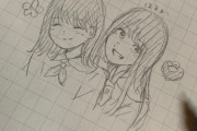 【乃木坂46】賀喜遥香、またまた自分を美少女に描いてしまう・・・