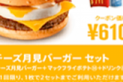 円高デフレ時代の月見バーガーセットの価格w